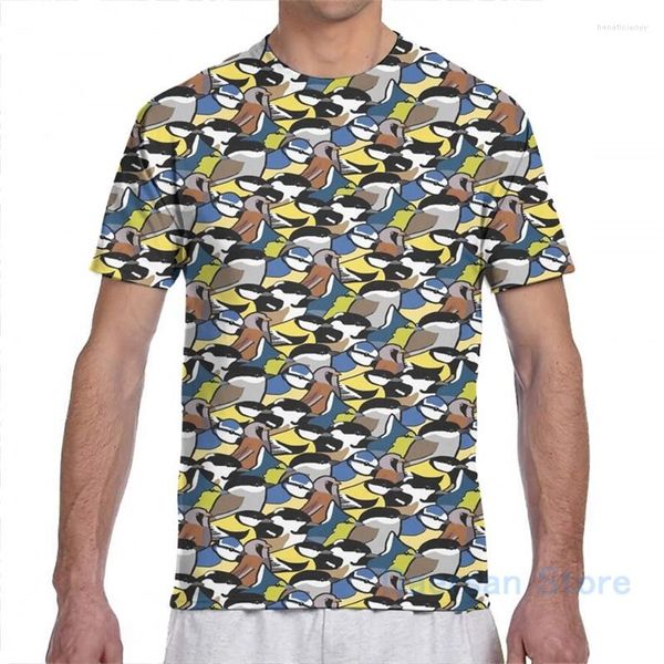 Magliette da uomo Tette! Un sacco di tette Piccoli uccelli Design cool per ornitologi e amanti Birbs T-shirt da uomo Donna Stampa Camicia da ragazza Tops Tees