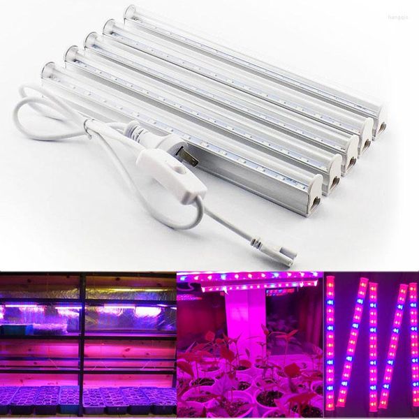 Luzes de cultivo Planta LED Luz T5 Tubo vermelho vegetal azul que cresce para plantas de flores plantador de tenda de estufa de estufa de estufa interior hidrelétrica