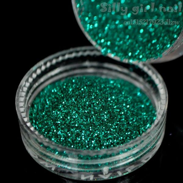Glitter per unghie Le unghie acriliche Paillettes decorative Armatura scintillante UV Flusso d'aria minimo Verde N39
