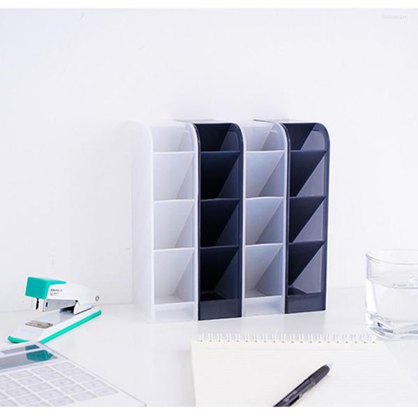 Caixas de armazenamento Multifunction Desktop Pen Holder Office School Box Creative Lápis Organizador Organizador Make Up Organizador