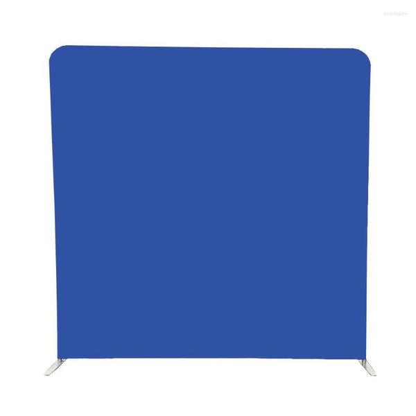 Decoração de festa 8ft 243cm Azul e branco Presas de travesseiro lateral de estampa lateral com suporte