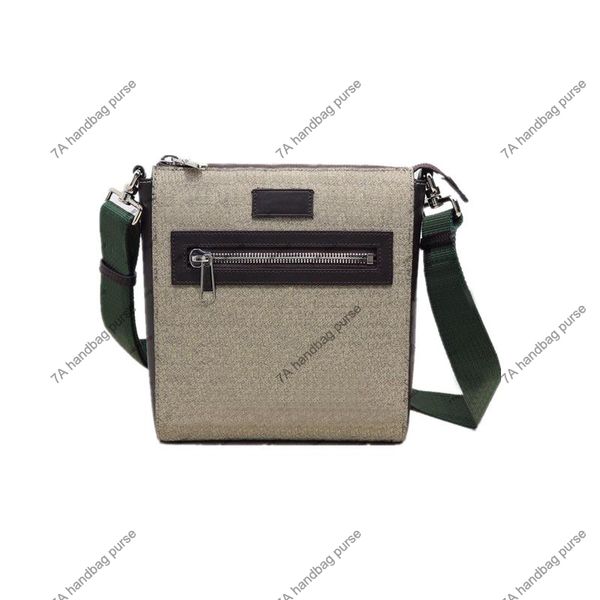 3A Tasarımcı Messenger Mans Çanta 645054 Tuval Gerçek Deri Omuz Çapraz Vücut Küçük Erkekler Postacı Postacı Çanta Lüksür Tasarımcıları Tiger Çanta Moda Kadın Crossbody Copse