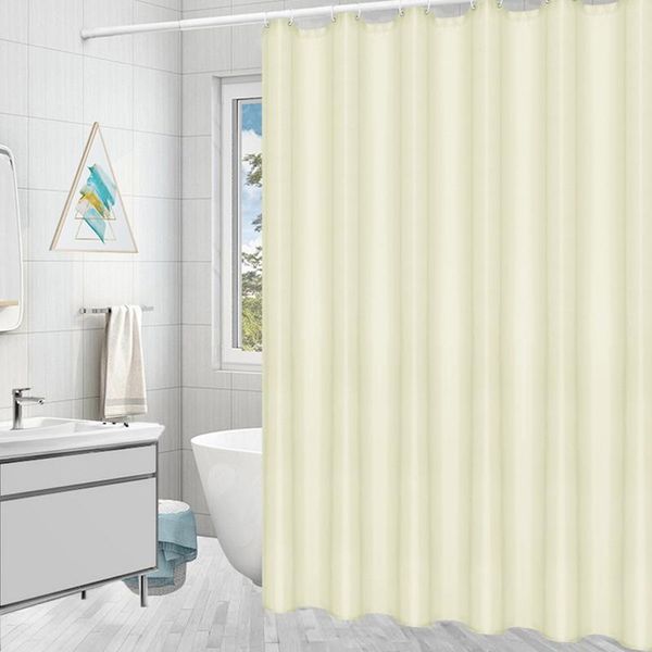 Cortina cortina cortina de chuveiro impermeável a janela sólida tela de banheiro cortinas de banheiro com anéis suspensos suprimentos de partição de banheira