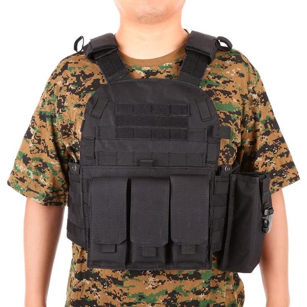 Jaquetas de caça Molle Tactical Vest Military Carrier Men Men Body Armour Equipamento de paintball Acessórios do exército coletes de combate