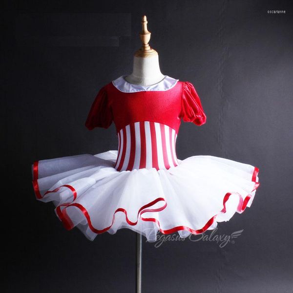 Abbigliamento da palcoscenico Tutu da balletto con striscia rossa Body per donna Ballerina per bambini Costume da lago dei cigni Costume da ballo per adulti Ragazze