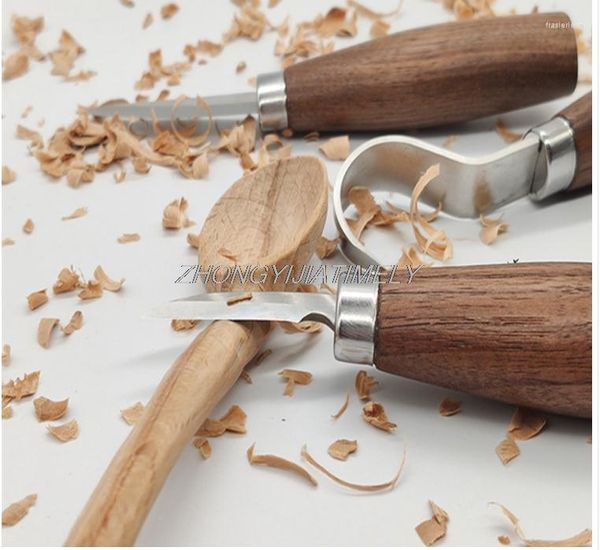Set di utensili manuali professionali Strumenti per intagliare il legno Coltelli manuali per la lavorazione del legno Cucchiaio per raschiare Cucchiai per scavare e realizzare piatti