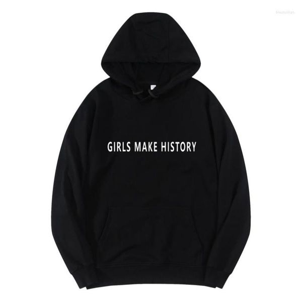 Erkek Hoodies Kızlar Tarih Yapıyor Pamuk Erkekler Sokak Giyim Sonbahar Kış Sweatshirt Kadın Hip Hop Hoodie Pullover Hoody Büyük boyutlu