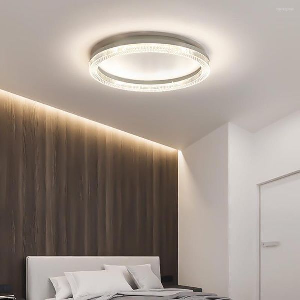 Plafoniere Rotonde Lampada a LED in cristallo per camera da letto Soggiorno Studio Tetto Home Indoor Decorazione bianca Lampadario moderno