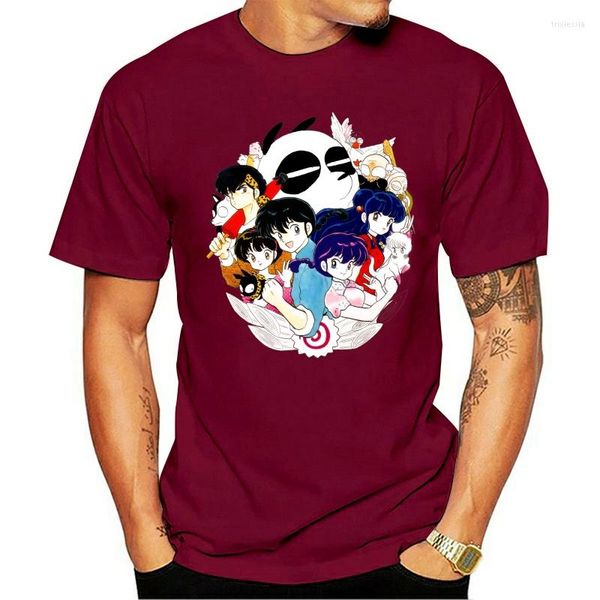 Erkek Tişörtleri Ranma 12 Akane Tendo Nodoka Saotome Anime Siyah Tişört Hayranlar için S-3XL Street Wear Tee Fil