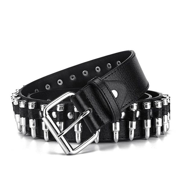 Kemerler İçi Boş Dekorasyon Kemer Moda Bayanlar Deri çivili Hediye Adamın Goth Rock Vahşi Ayarlanabilir Kadınlar Punk Siyah Kemer Belts Beltsbelts