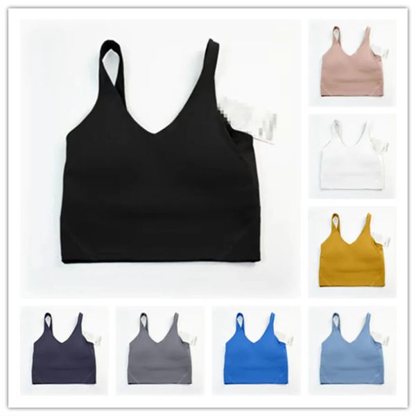 2023Yoga outfit lu-20 U Type Back Align Canotte Abbigliamento da palestra Donna Casual Running Nude Tight Reggiseno sportivo Fitness Beautiful Underwear Vest Shirt