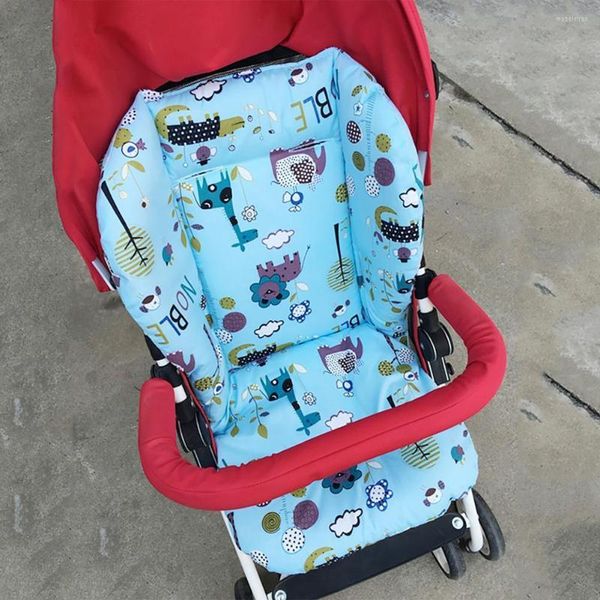 Bebek arabası parçaları doğdu bebek sandalye yastık pamuk yıldız baskı yüksek koltuk astar mat pedi kapak koruyucusu 2023