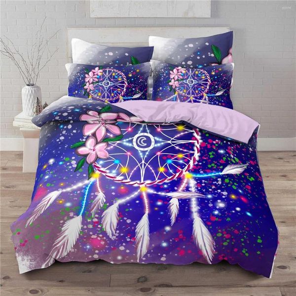 Bedding conjuntos de roupas de cama Dream Galaxy Boho Luxo Extra flexível Conjunto de edredão confortável de edrete