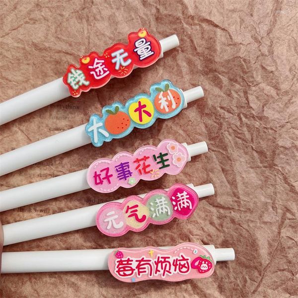 Materiale scolastico carino Penna Kawaii Accessori per ufficio Ritorno alla cancelleria Penne fisse per gel