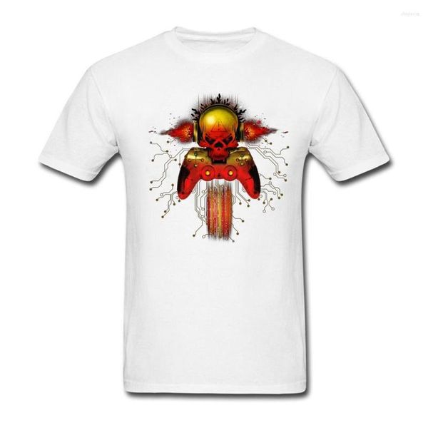 Herren T-Shirts Herren Männlich All Soul's Day T-Shirt Großgröße X-Treme Gamer O-Neck Kostüme Websites Cotton Round Neck Druck