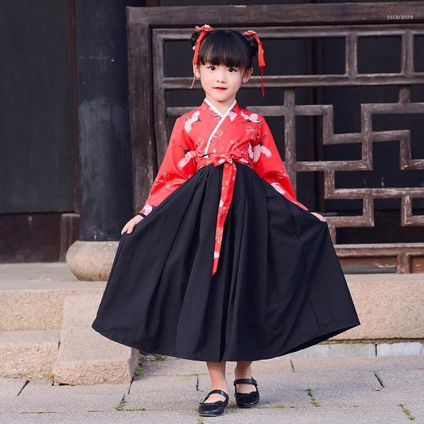 Stage Wear 2023 National Baby Girls Dance Performance Clothes Traditional Hufu Clothing Kids Hanbok Dress Full Sleeve Cosplay Costumess