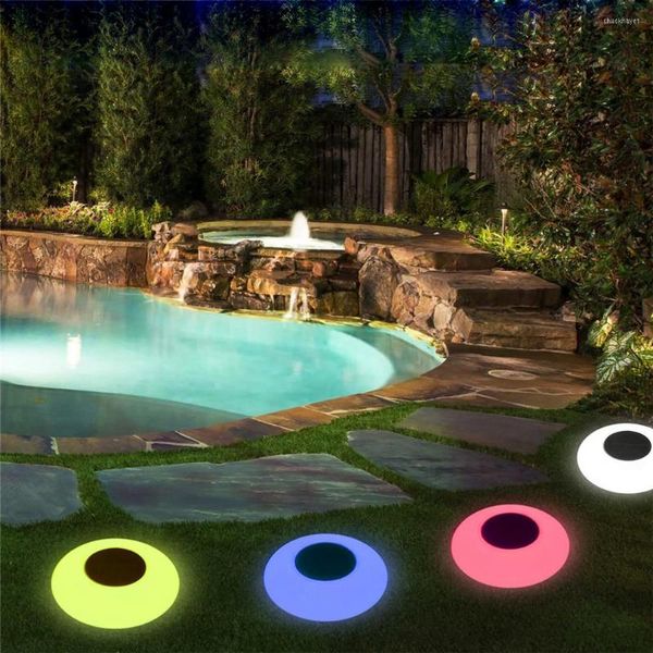 Luzes de jardim com energia solar, piscina à prova d'água ao ar livre de piscina flutuante para festa de casamento caseiro de lâmpada de lâmpada de lâmpada