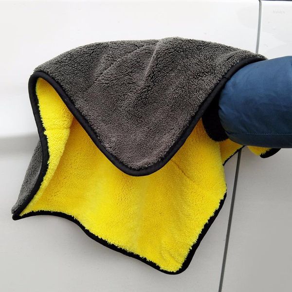 Araba Yıkayıcı 156g/PC Süper Emme Temizleme Bez 45x38cm Mikrofiber Otomatik Havlu Ultra Boyut Tek seferlik Tüm Araçlar Kurutma