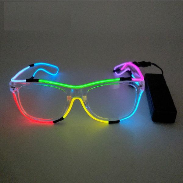 NeLED-Streifen, mehrfarbig, Rave-Party, Nachtclub, Festival, Glow-Requisiten, Mi-Nagelbrille, Tanzdekoration, Urlaubsbeleuchtung, Zubehör, Atmosphäre