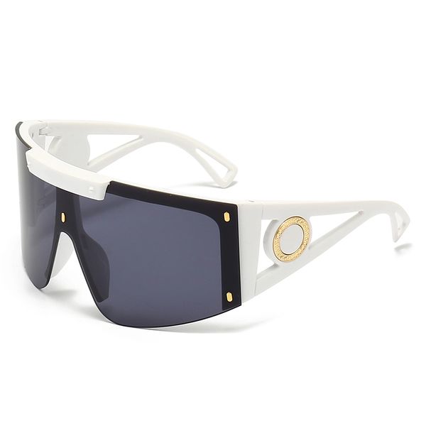 armações de óculos óculos de sol de grife masculino 4393 Shield óculos de sol proteção grande lente de conexão Semi-Rimless Moda Óculos de sol grandes UV400 Óculos com estojo