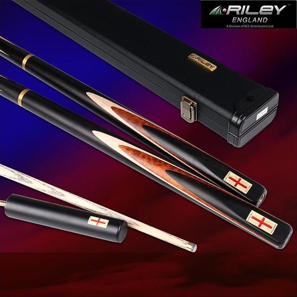 Cues de bilhar original Riley Res-500 3/4 Peça sinuca stick stick com extensão de estojo 9,5 mm de veado de ponta