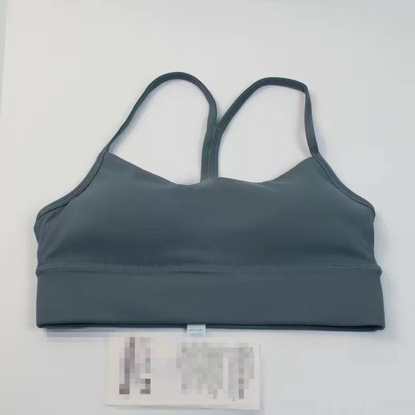 LU LU LEMONS Vestito da yoga -088 Flow-y Crop Top Donna Reggiseno da yoga Fiess Abbigliamento da palestra Moda femminile Senza fili Ragazze Top Yoga Sport NUOVO Taglia2-10 s s