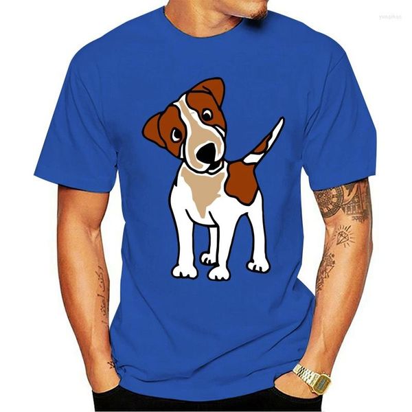 Camisetas masculinas, homem legal, filho engraçado Jack Russell Terrier Dog Design