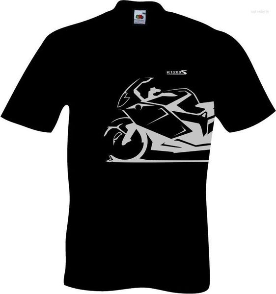 Camisetas masculinas 2023 Moda K1200S K 1200S Motorrad Alemanha Motocicleta camiseta camiseta