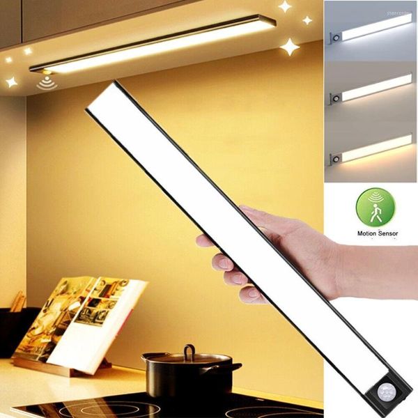 Nachtlichter 20–40 cm Bewegungsmelder-Licht, LED, unter dem Schrank, wiederaufladbar, Detektor, Wanddekoration, Treppe, Schrank, Zimmer, Ganglampe