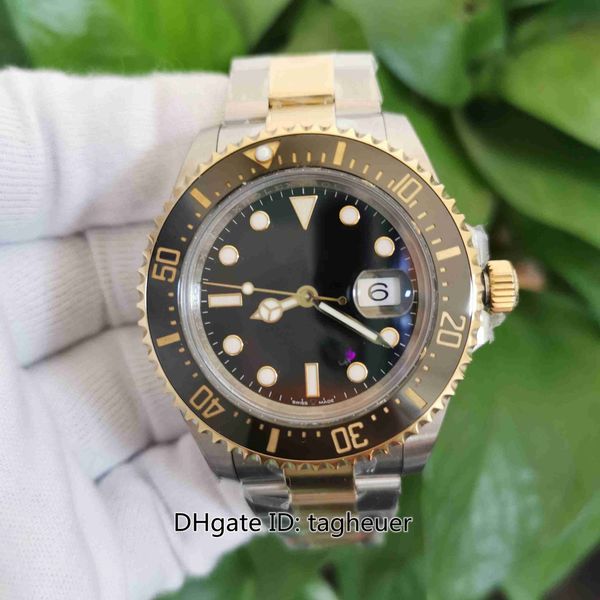 Orologio da uomo BP Factory di alta qualità 43 mm Sea-Dweller 126603 Oro giallo 18 carati Zaffiro Ceramica Asia Orologi Asia 2813 Movimento meccanico automatico Orologi da polso da uomo