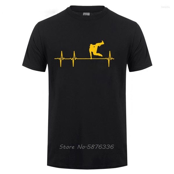 Camisetas masculinas parkour freerunning batbeat camiseta engraçada presente de aniversário para corredores homens masculinos machos camiseta de algodão de vaporwave masculino