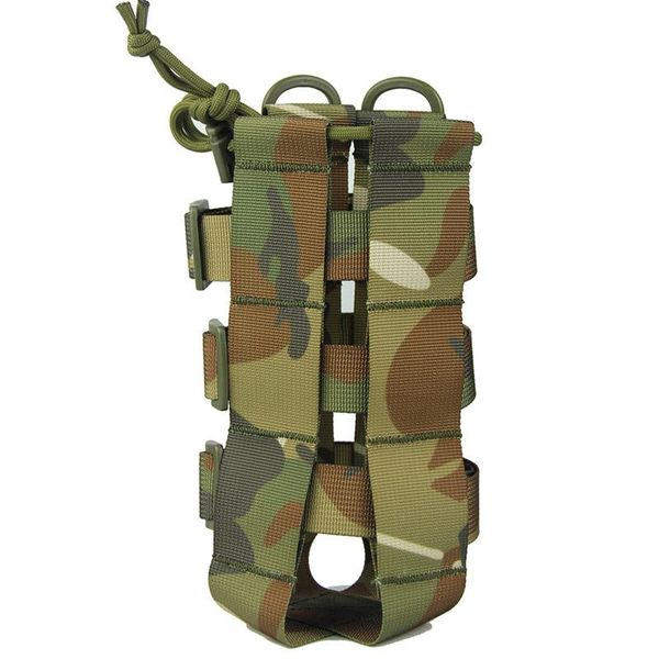 Сумки на открытом воздухе 2,5 л тактической бутылки с бутылкой для военного пакета военные путешествия по пешеходным шнурке