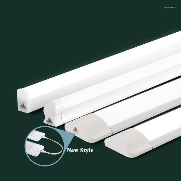 Luce a tubo LED NEON T5 220V 110 V Luci da cucina per casa 6W 10W 20W per il garage per armadio per armadio per la camera da letto sotto lampade di armadietti