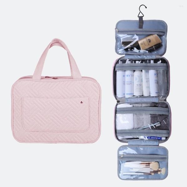 Kosmetiktaschen, tragbare Reise-Aufbewahrungstasche für Damen, Toilettenartikel, Unterwäsche, Organizer, wasserdicht, großer Make-up-Koffer, Make-up