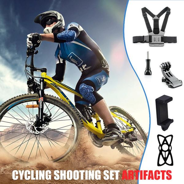 Giacche da corsa Cinturino pettorale Supporto per imbracatura Accessori per fotocamere sportive a sgancio rapido Set per morsetti per supporti per action cam