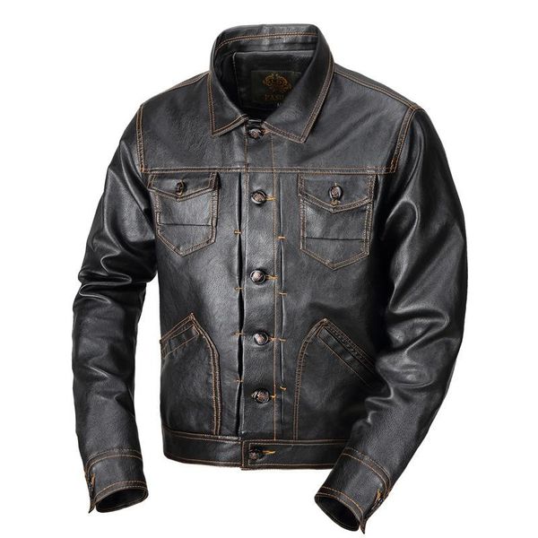 Herrenjacken Leder Bomberjacke Männer Militärische Taktische PU Flugmantel Mann Herbst Frühling Motorrad Casual Outwear 3XL