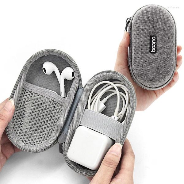 Aufbewahrungstaschen Mode Kopfhörer Tasche Portable Hard Shell Fall Bluetooth Datenkabel Ladegerät U Disk Digitale Gadgets Organizer Abdeckung