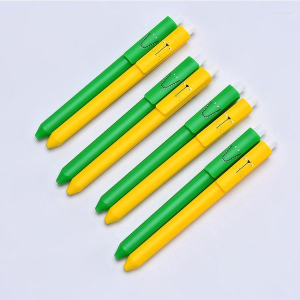 Penne gel a clic su polo triangolare Cancelleria creativa Penna a sfera in plastica Forniture per ufficio Scuola Kawaii