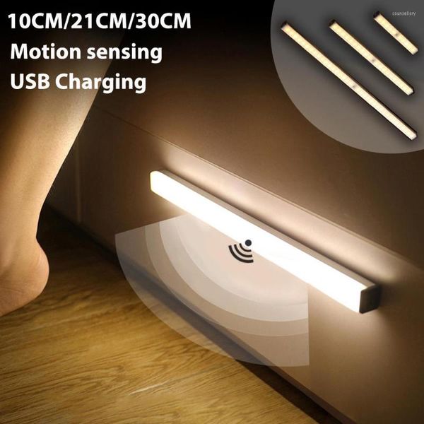 10 cm 21 cm 29 cm Lange Streifen Unter Schrank Licht Magnetische Schrank Motion Sensor Lampe Für Home Küche Kleiderschrank beleuchtung