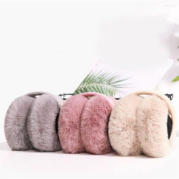 Berretti Warmer Autunno Inverno Outdoor Anti-Parabrezza Tinta unita Ladies Ear Muff Women Paraorecchie Peluche