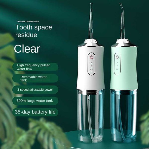 Mundduschen Andere Hygiene Leistungsstarke Zahnwasserstrahl-Pick-Flosser-Mundwaschmaschine Tragbare Irrigator-Zahnreinigung Gesundheit 221215