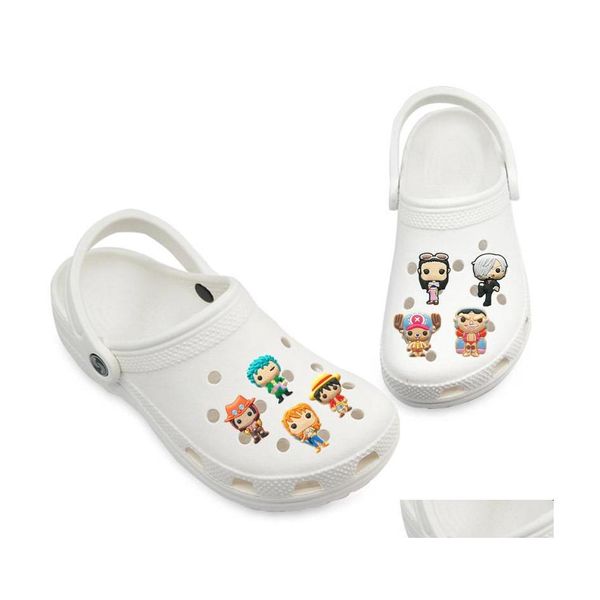 Acess￳rios de pe￧as de sapatos encantos de pl￡stico pirata macio pvc charme decora￧￵es de jibz personalizado para tapas de cophop Sapatos infantis entrega de gotas dhmx8