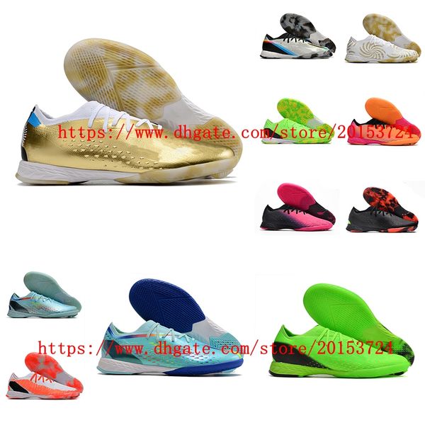 X Speedportal.1 IC Erkekler Futbol Ayakkabıları Yüksek Ayak Bileği Krampon Yetişkin Kramponları Çim Eğitim Spor Sneakers