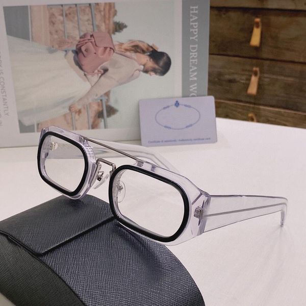 Matsuda Eyewear Herren-Sonnenbrille, Damenbrille, rechteckiges, ovales Rahmendesign, klare Gläser, individuelle Korrekturbrille, schützt die Augen vor UV400, mit Originaletui