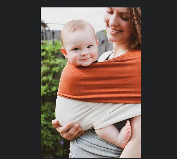 2023 Mamas Bonding Comforter Multi-Use Wrap Double Color Block Baby Carrier Stretchy Baby Sling