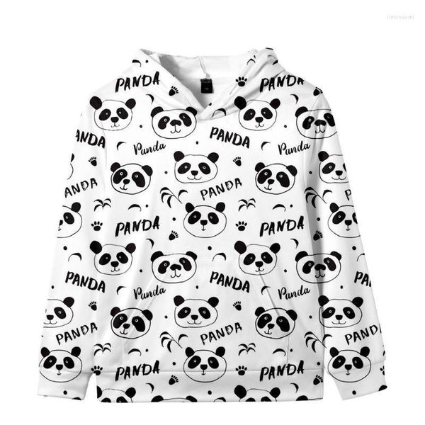 Erkek Hoodies Sweatshirtler Modaya Modaya Dönüş Panda Panda 3D Çocuk Kişilik Moda Hoodie İnce Polar Hoodiemen'in Simo22