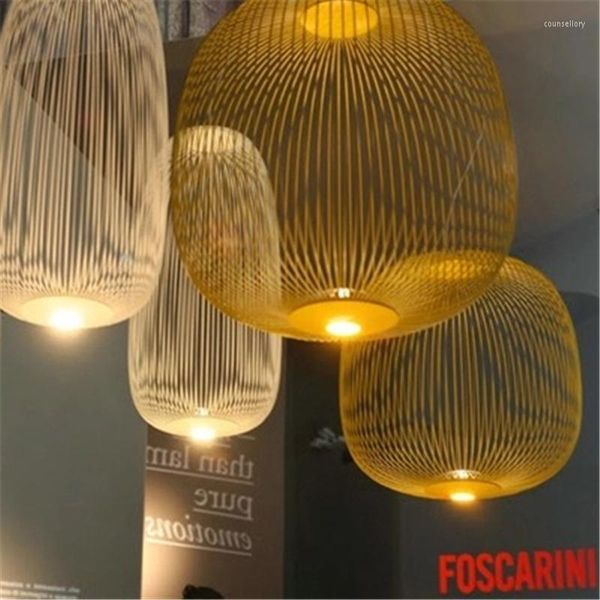 Pendelleuchten 2023 Nordic Foscarini Speichen Lichter Industrie Vogelkäfig Leuchte Esszimmer Wohnzimmer Wohnkultur Led Hängelampe