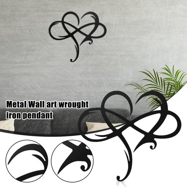 Декоративные фигурки Infinity Heart Steel Wall Decor Metal Art