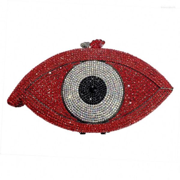 Abendtaschen XIYUAN Kristall Clutch Tasche für Frauen Rote Schulter Mode Strass Hochzeit Braut Geldbörse Luxus Handtaschen Bolso