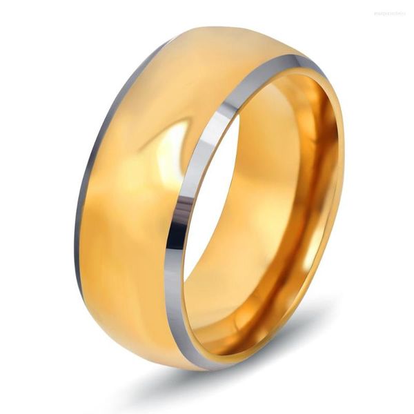 Eheringe Top-Qualität Wolframcarbid 24k Gold Farbe Verlobungsring für Männer Großhandel